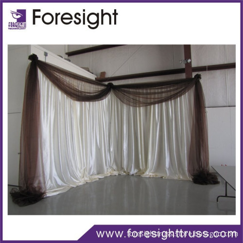 Pipe and drape for conference room drapery divider